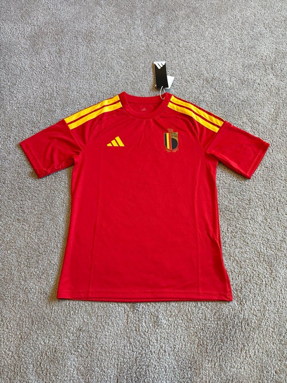 Adidas NWT Youth Belgium National Soccer Team Jersey Size Large